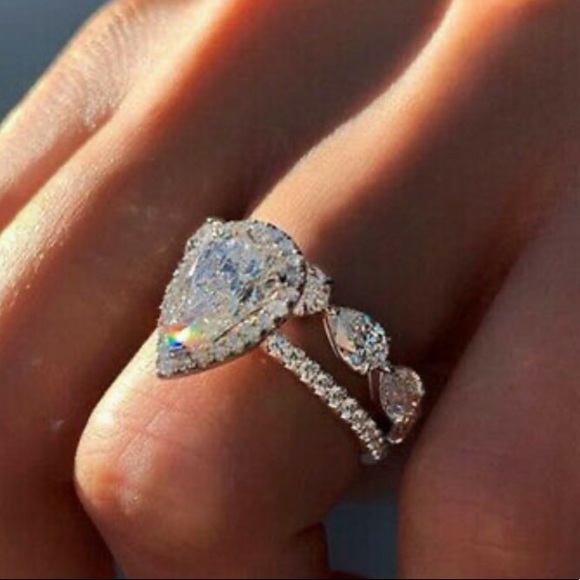 NEW 925 Sterling Silver Two pcs rings - Picture 2 of 10